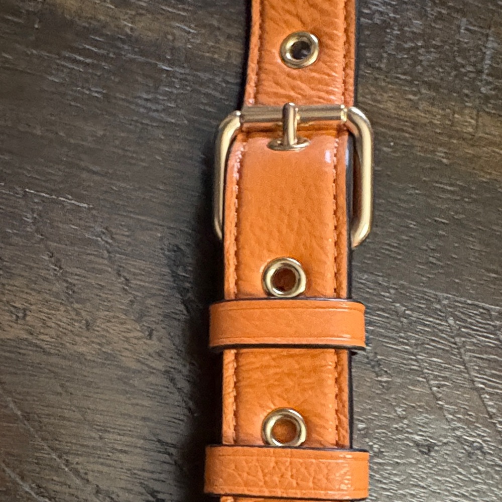 Coach Tangerine/Orange Leather Handbag - Picture 5 of 8